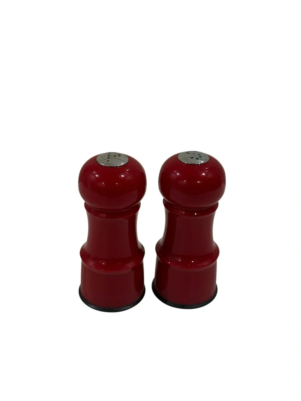 Red Tower Style Salt and Pepper Shakers Set